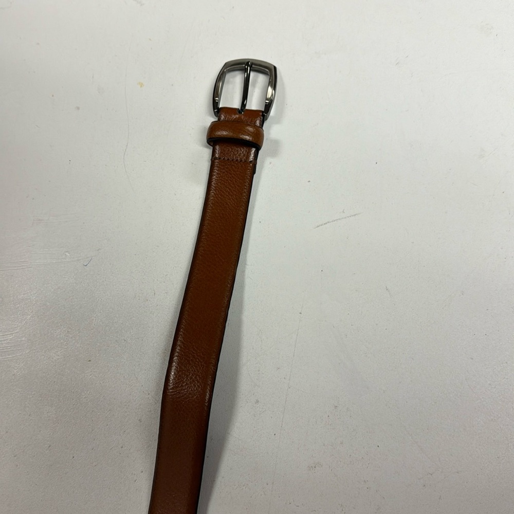Boys Brown Italian Leather Belt